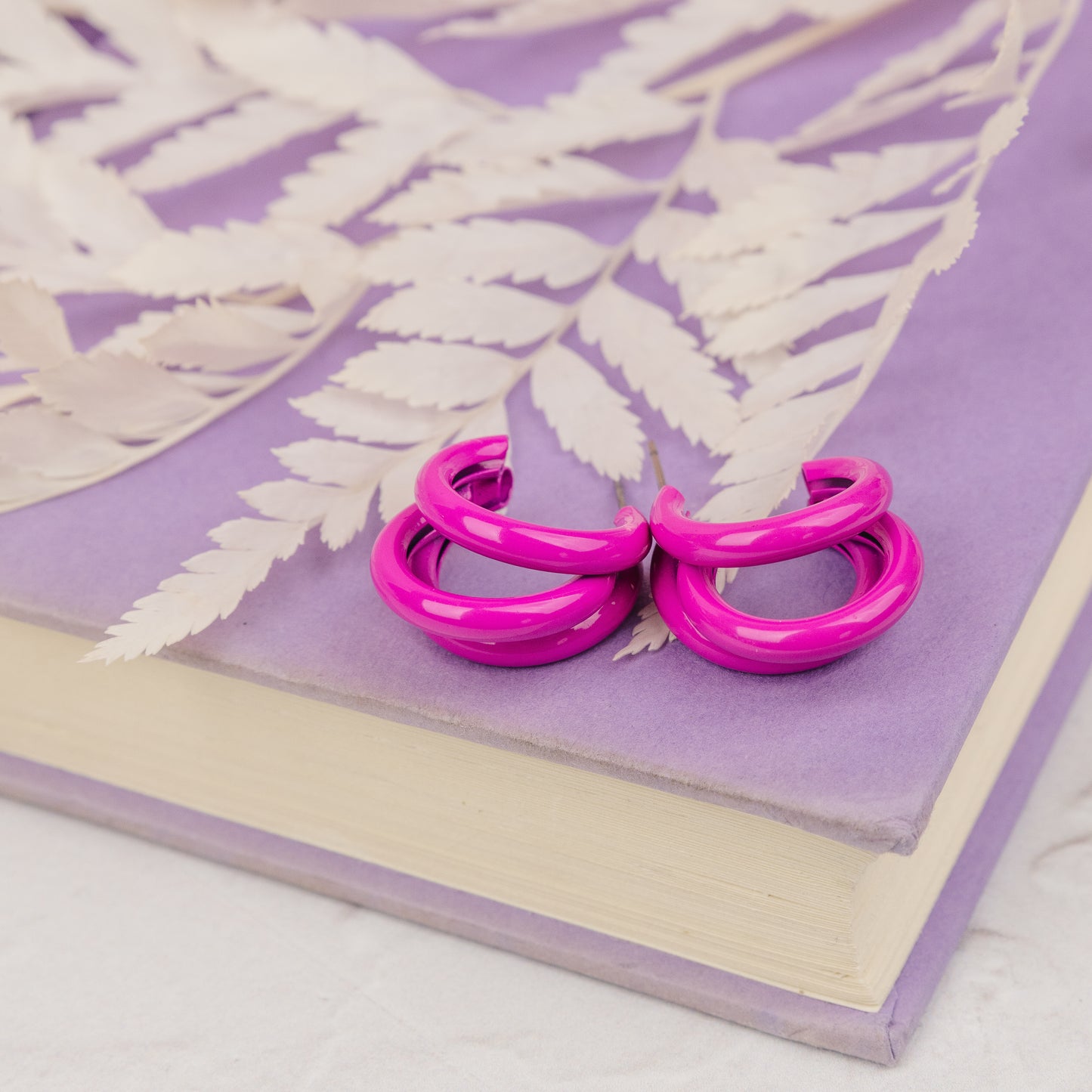 Pink Three Amigos | Hoop Earrings