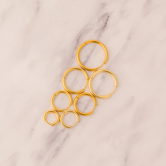 Everlasting Gold Hoops | Surgical Steel Hoop Earrings